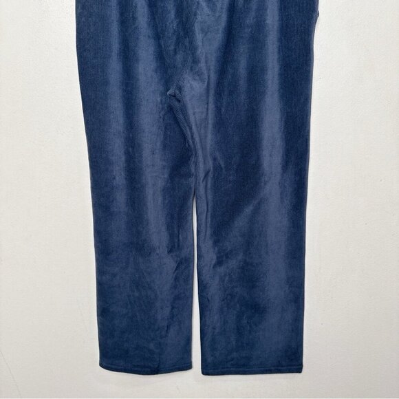 L.L.Bean Womens XL Petite Perfect Fit Knit Cords Straight-Leg Navy Color - Picture 13 of 14